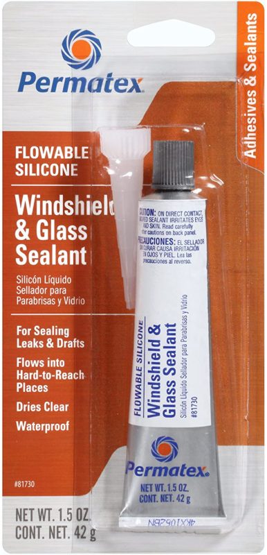 Permatex Flowable Silicone Windshield and Glass Sealant